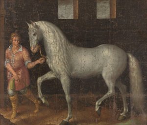 Cheval de guerre espagnol capturé à la bataille de Nieuwpoort - Jacob de Gheyn II